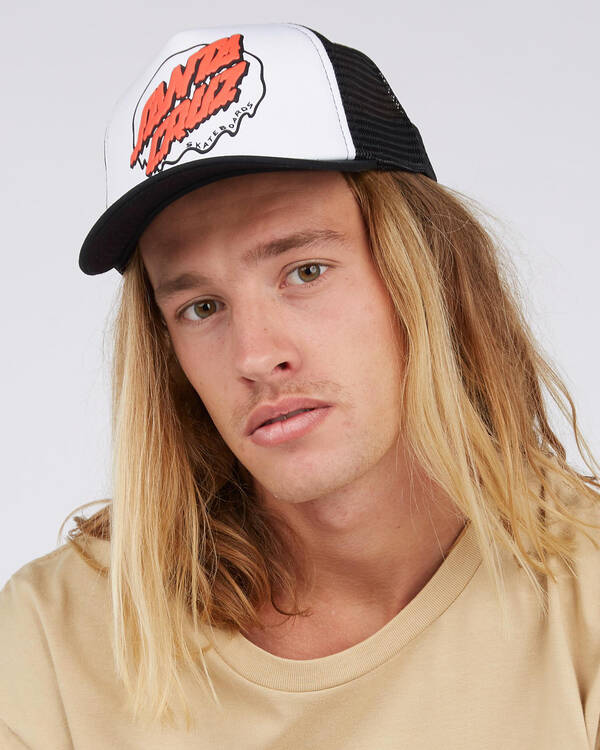 Santa Cruz Boys' Melting Dot Trucker Cap for Mens