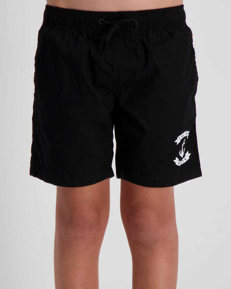 The Mad Hueys Boys' Anchor Elastic Shorts for Mens