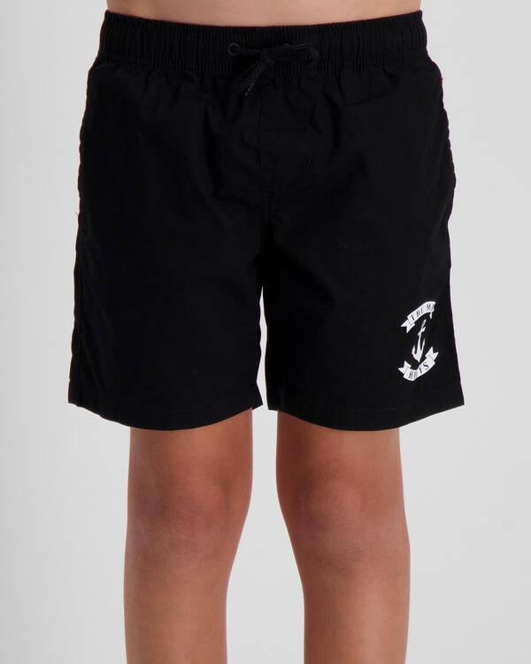 The Mad Hueys Boys' Anchor Elastic Shorts for Mens