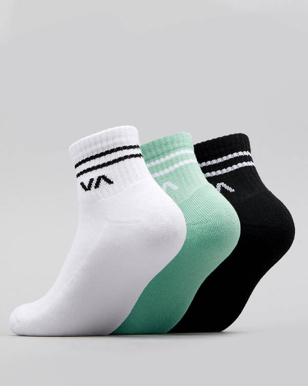 RVCA Womens VA Mini Crew Sock Pack for Womens