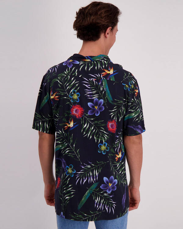 Skylark Plum Short Sleeve Shirt for Mens