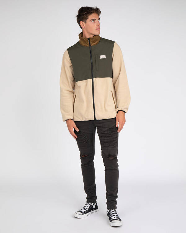Rhythm Block Polar Fleece Jacket for Mens