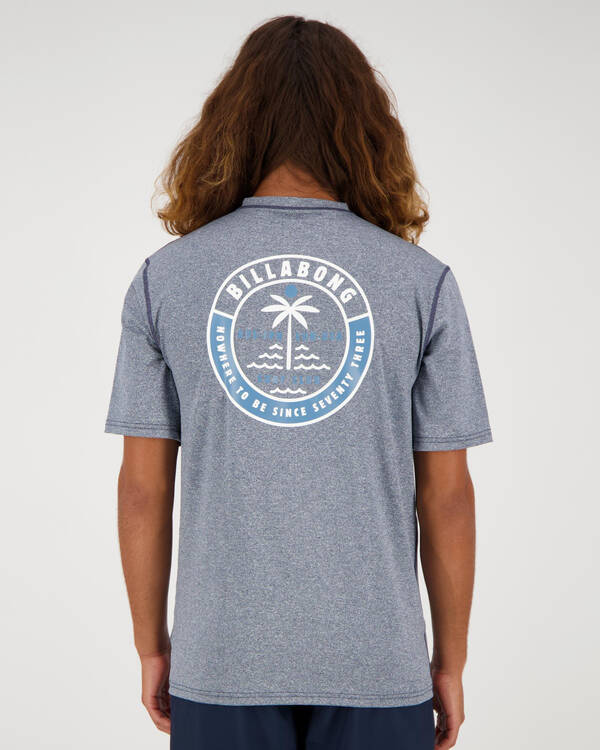 Billabong Sea Shore Short Sleeve Rash Vest for Mens