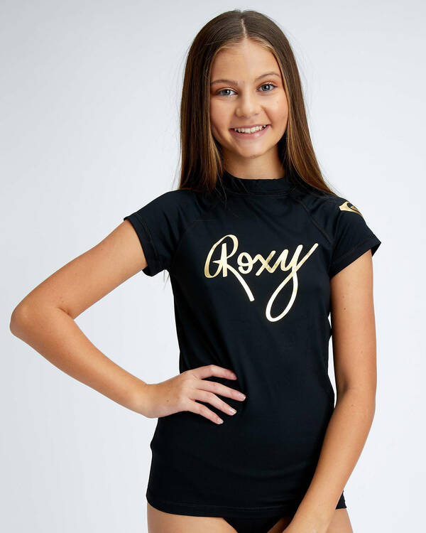 Roxy Girl's Kind Hearted Short Sleeve Rashvest for Womens