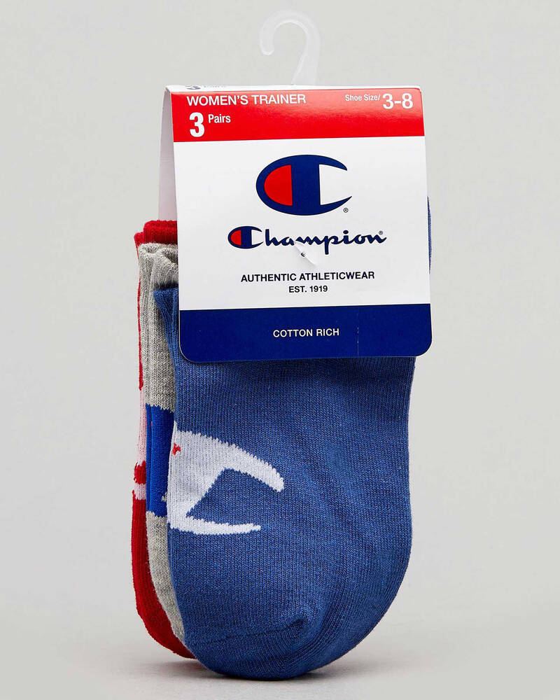 Champion Womens C Logo No Show Sock Pack for Womens