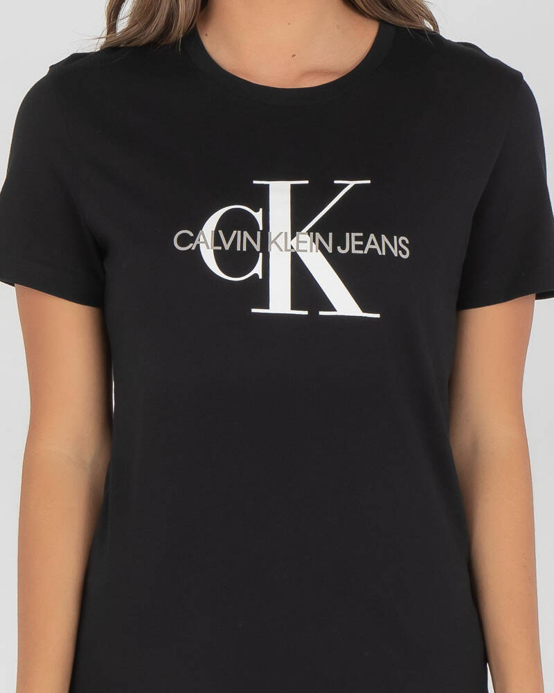 Calvin Klein Jeans Monogram Logo T-Shirt for Womens