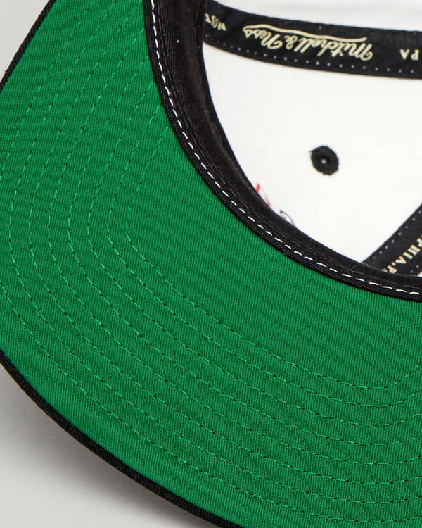 Mitchell & Ness Bulls Script Throwback Snapback for Mens
