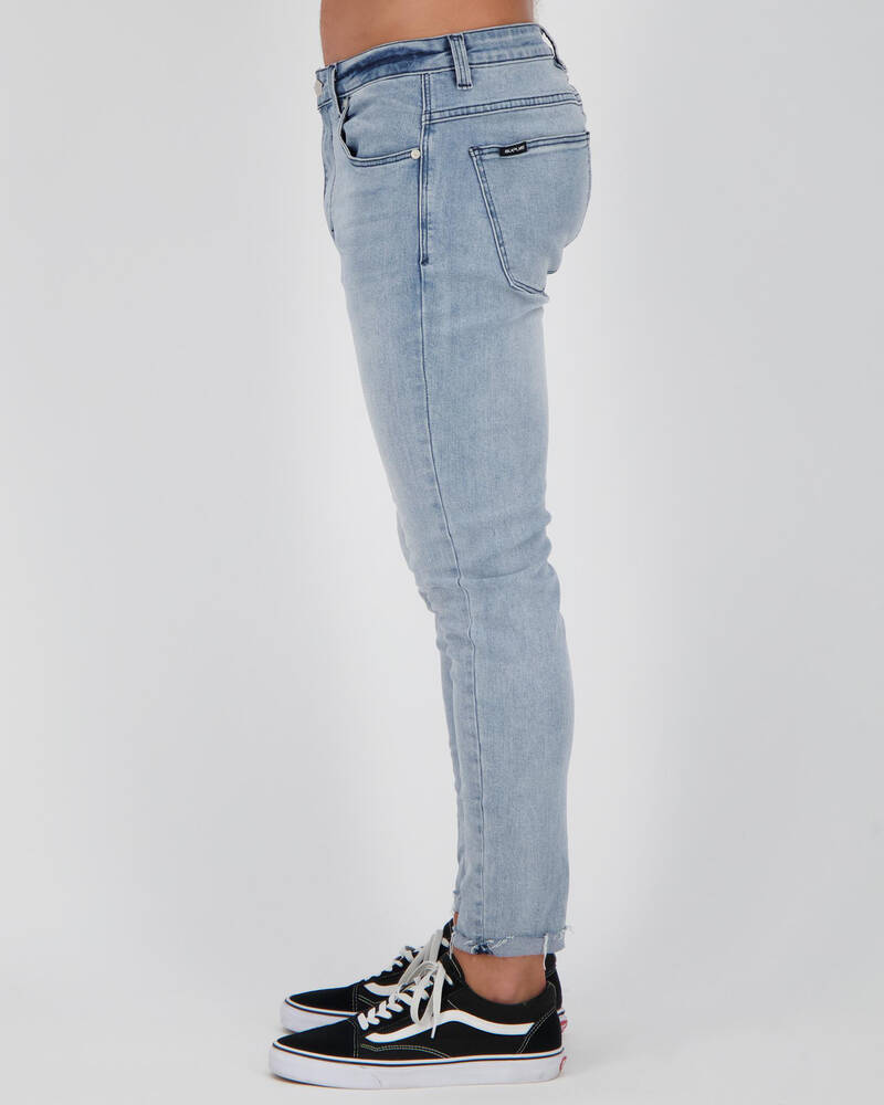 Black Palms The Skinny Crop Jeans for Mens