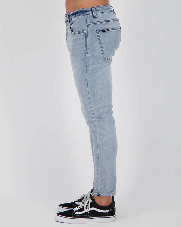 Black Palms The Skinny Crop Jeans for Mens