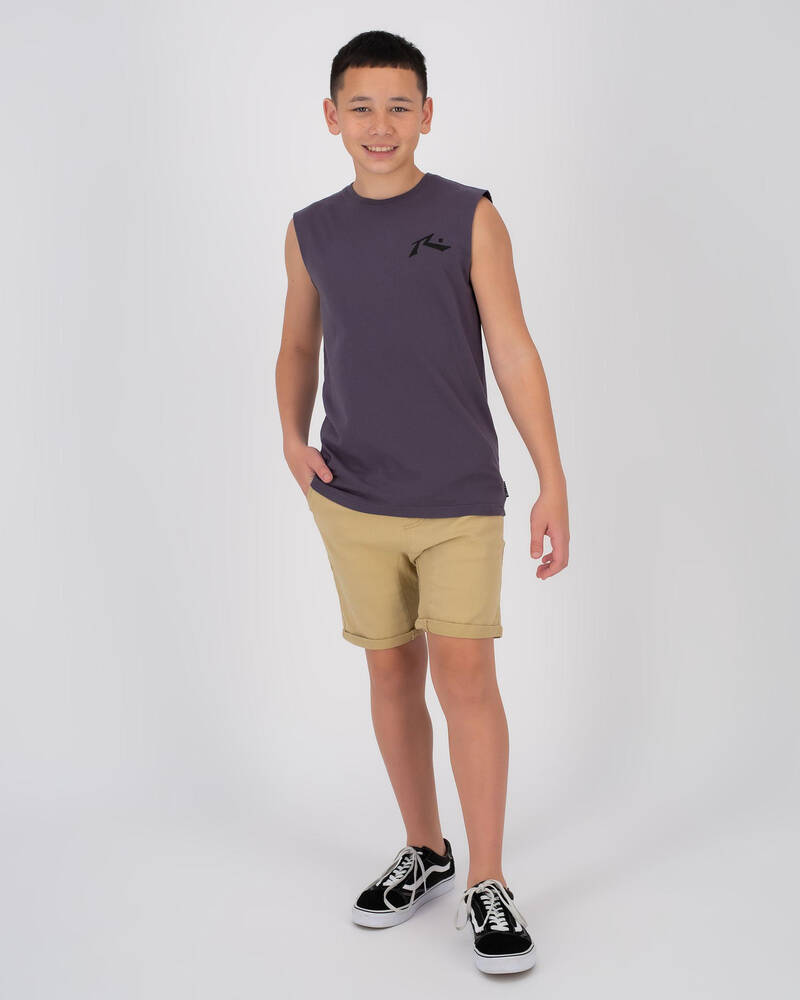 Rusty Boys' Hooked On Elastic Shorts for Mens