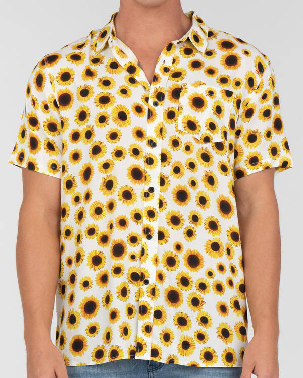 Skylark Sunflower Short Sleeve Shirt for Mens