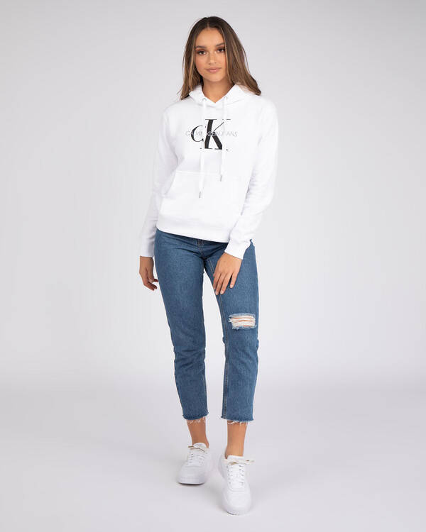 Calvin Klein Jeans Monogram Relaxed Hoodie for Womens