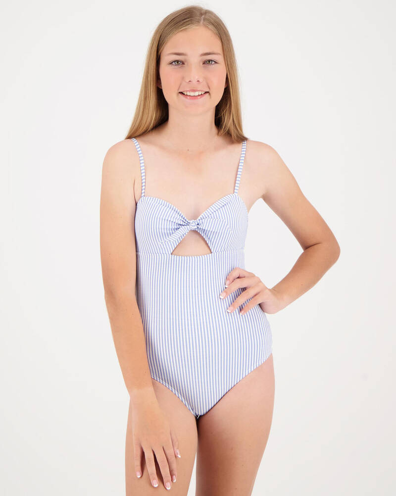 Kaiami Girls Sails Stripe One Piece Swimsuit for Womens