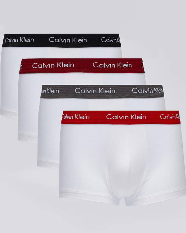 Calvin Klein Cotton Stretch Low Rise Trunk 4 Pack for Mens