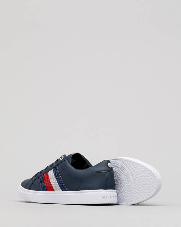 Tommy Hilfiger Womens Crystal Leather Shoes for Womens