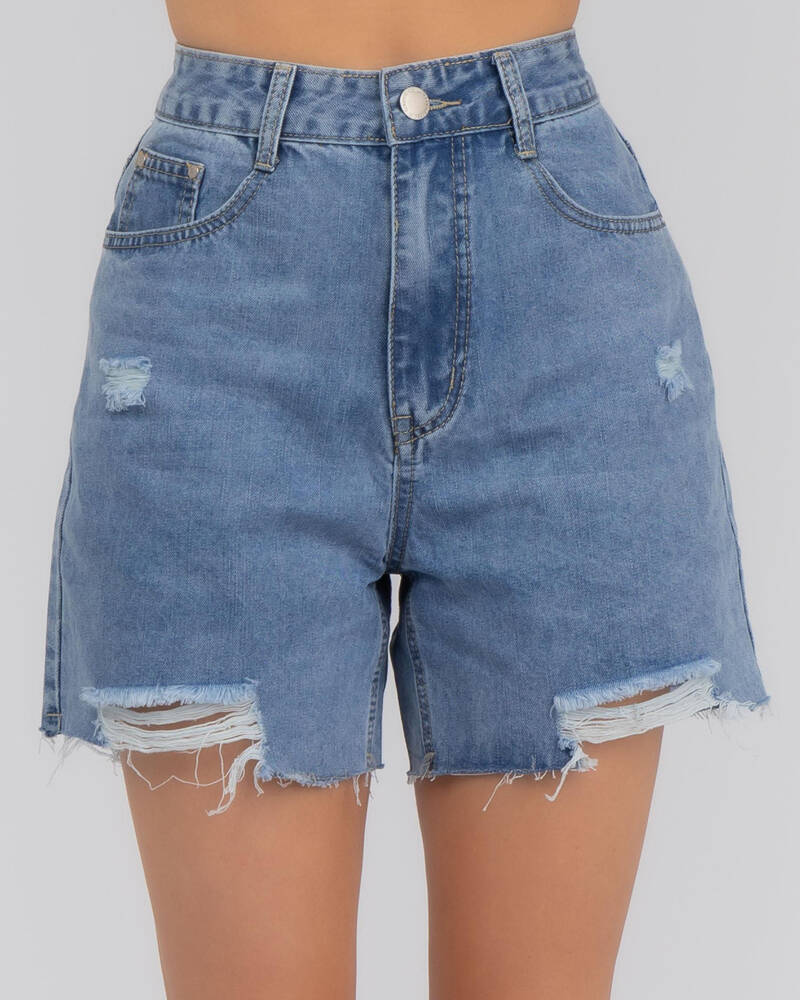 Country Denim Stormi Shorts for Womens