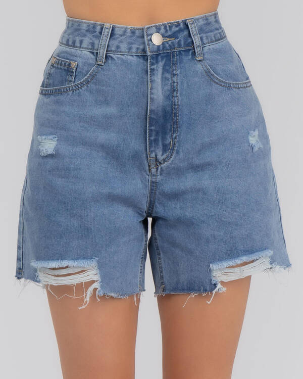 Country Denim Stormi Shorts for Womens
