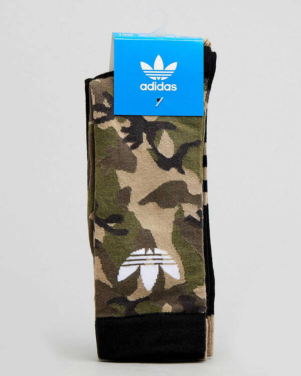 Adidas Camo Crew Socks 2 Pack for Womens