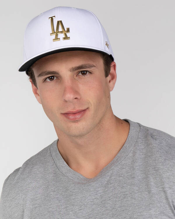 Forty Seven Los Angeles Dodgers Caster Chrome Snapback Cap for Mens
