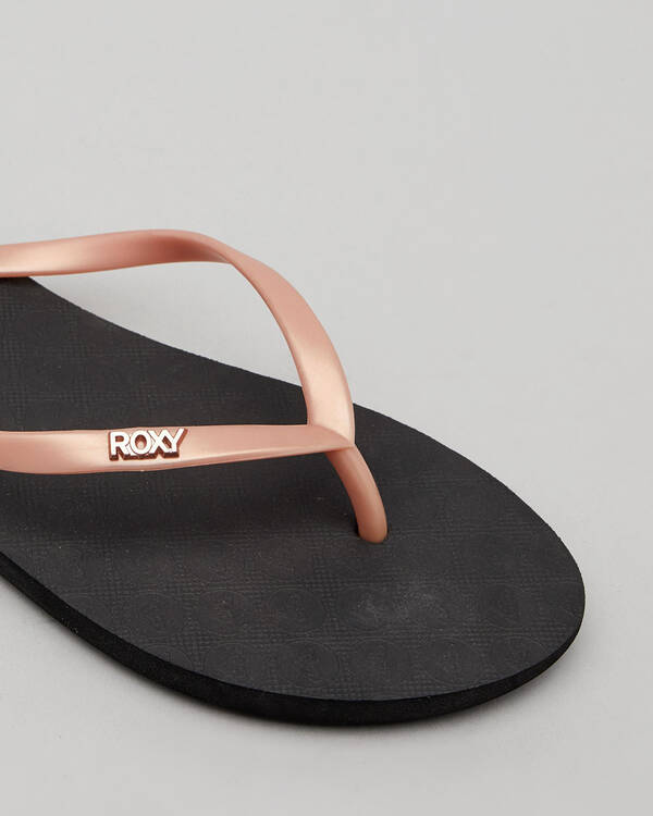 Roxy Viva Tone Metallic Thongs for Womens