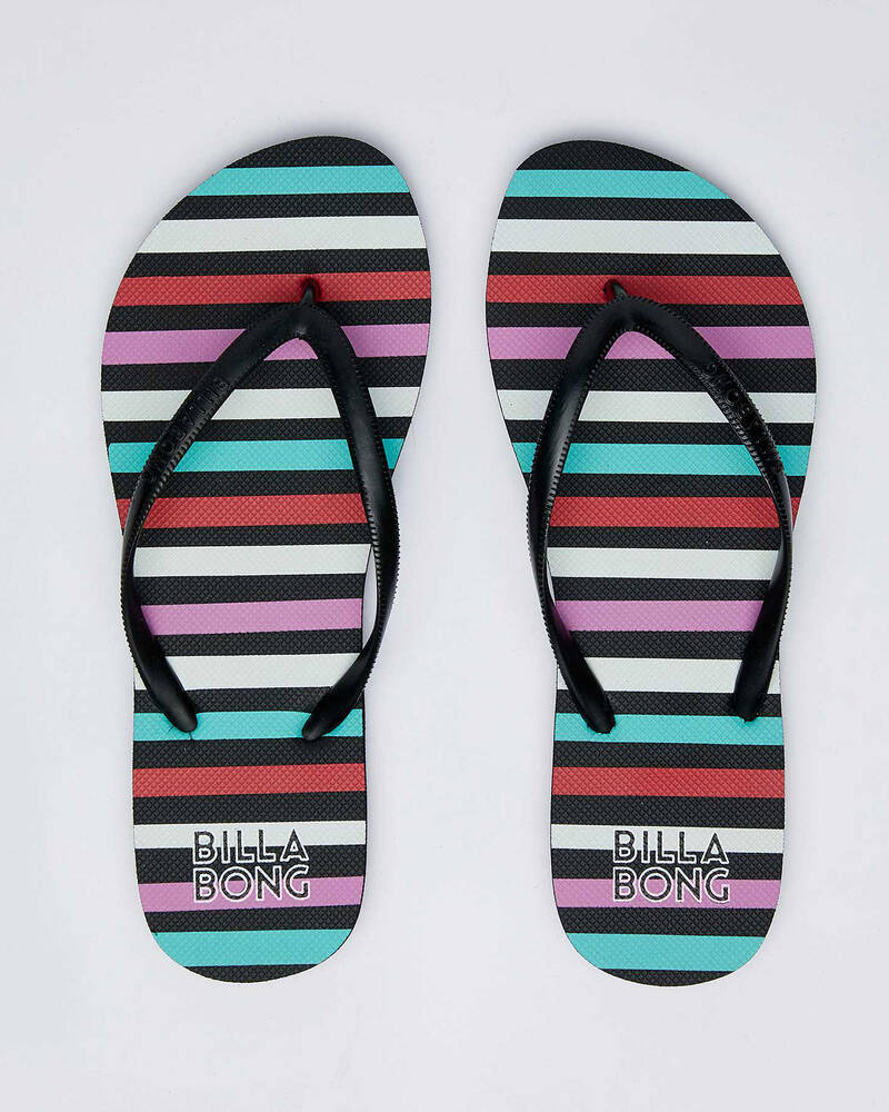 Billabong Rainbow Stripe Thongs for Womens