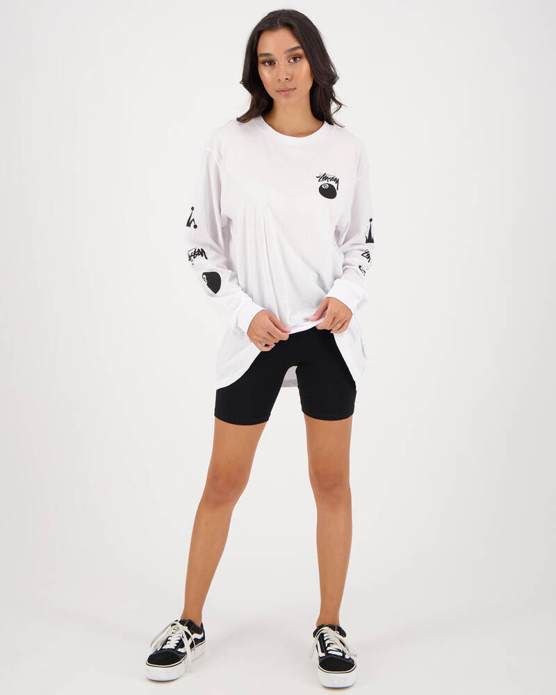 Stussy Eight Ball Long Sleeve T-Shirt for Womens