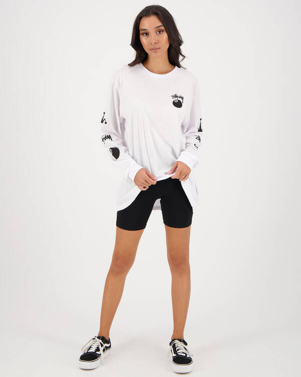 Stussy Eight Ball Long Sleeve T-Shirt for Womens