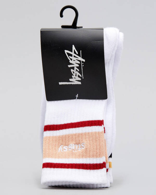 Stussy Italic Sport Sock Pack for Mens