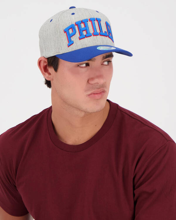 Mitchell & Ness 110 76ers Teamwork Flex Cap for Mens