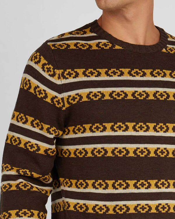 Rhythm The Buzz Stripe Knit Sweatshirt for Mens