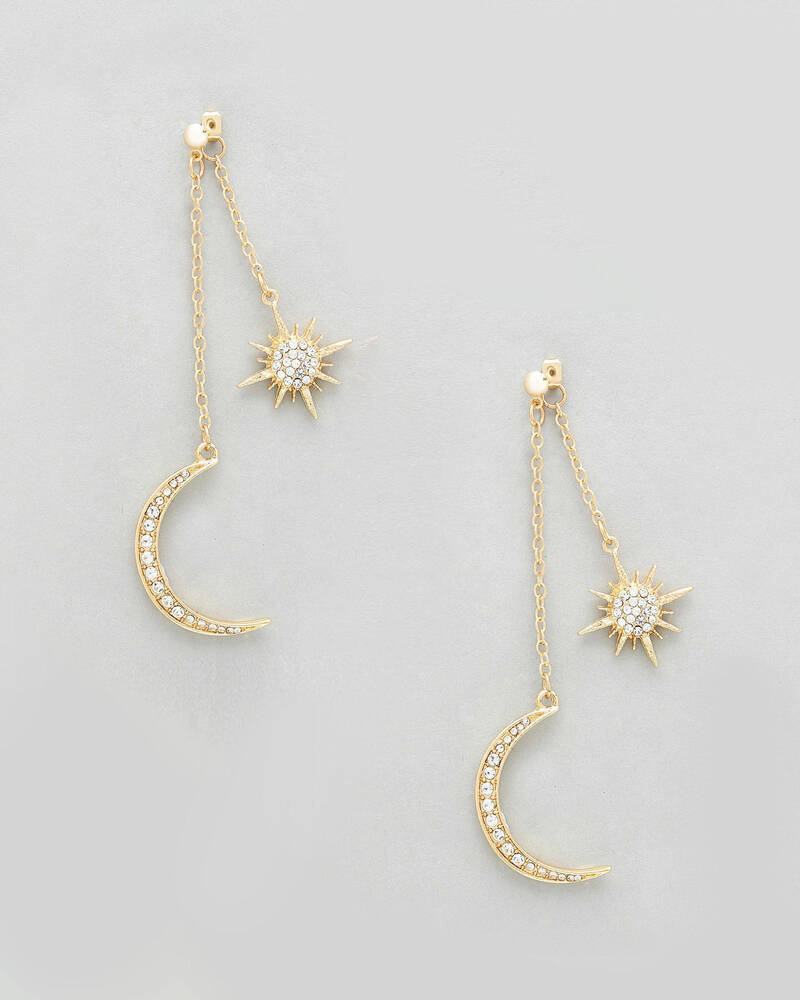 Karyn In LA Crescent Drop Earrings for Womens