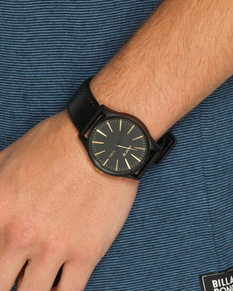 Nixon Sentry Leather Watch for Mens