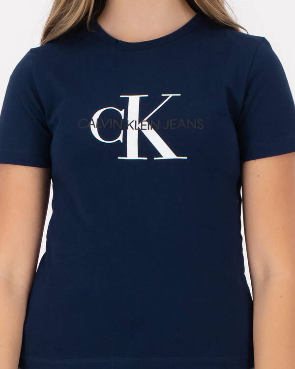 Calvin Klein Girls' Monogram Logo T-Shirt for Womens