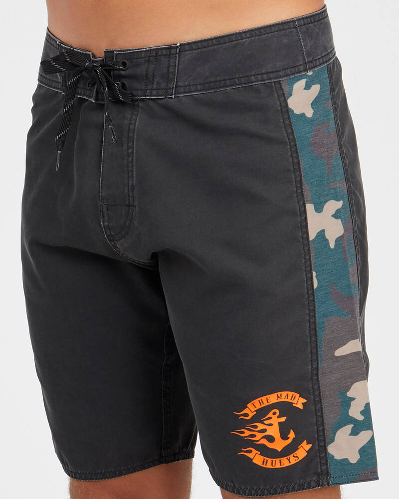 The Mad Hueys Flamin Anchor Board Shorts for Mens