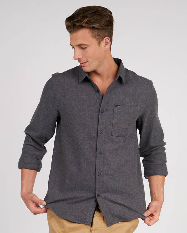 Volcom Caden Solid Long Sleeve Shirt for Mens