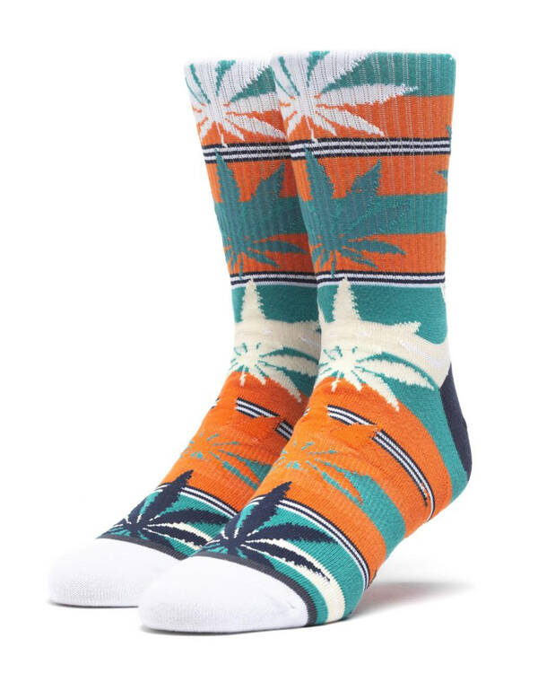 Huf Stripe Plantlife Sock for Mens