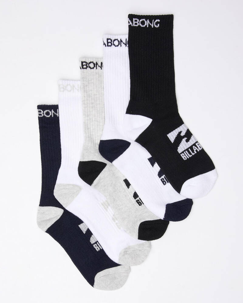 Billabong Boys' Sport Sock 5pk for Mens