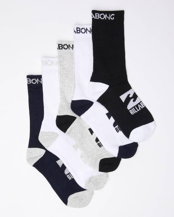 Billabong Boys' Sport Sock 5pk for Mens