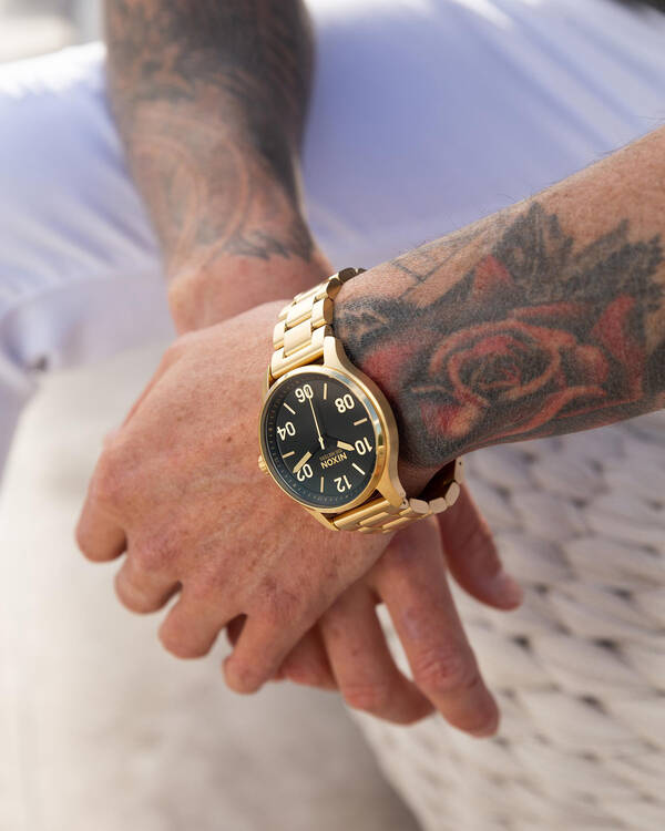 Nixon Patrol Watch Gold/black for Mens