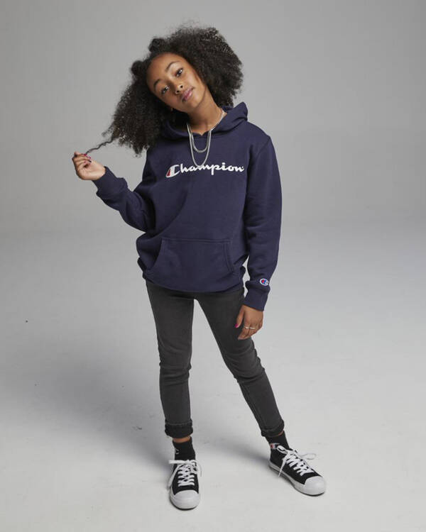Champion Girls' Logo Hoodie for Womens