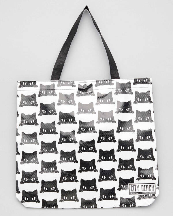 Mooloola Black Cat Eco Bag for Womens