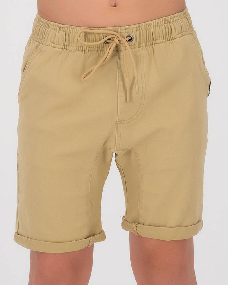 Rusty Boys' Hooked On Elastic Shorts for Mens