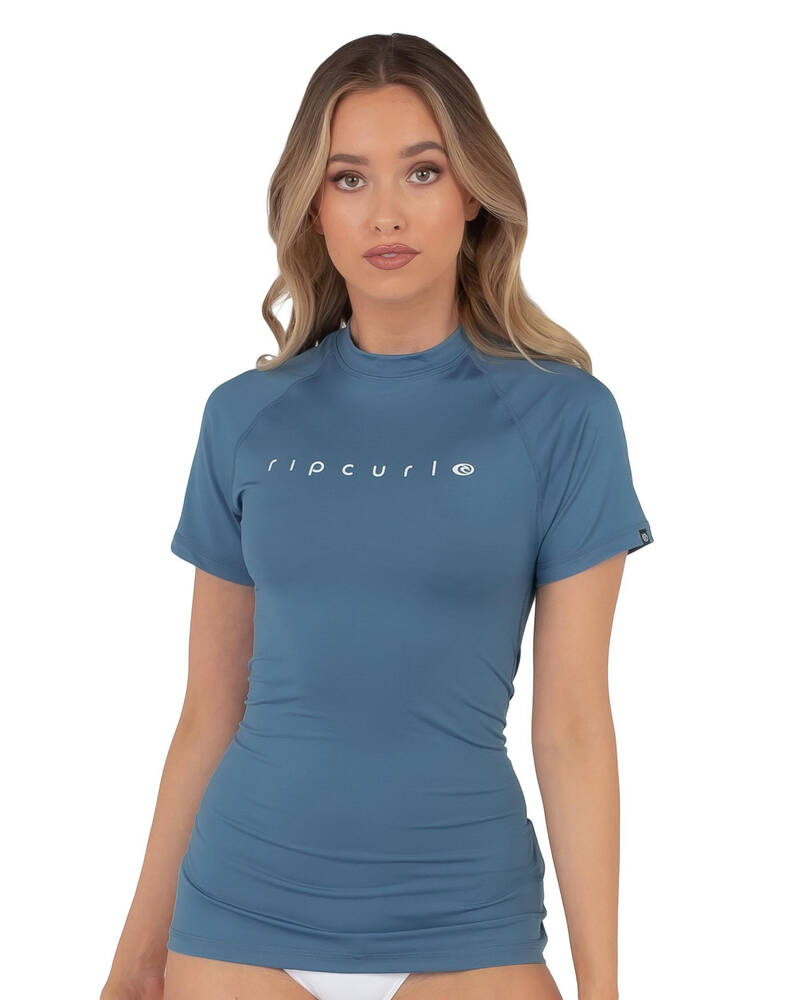 Rip Curl Sunny Rays Short Sleeve Rash Vest for Womens