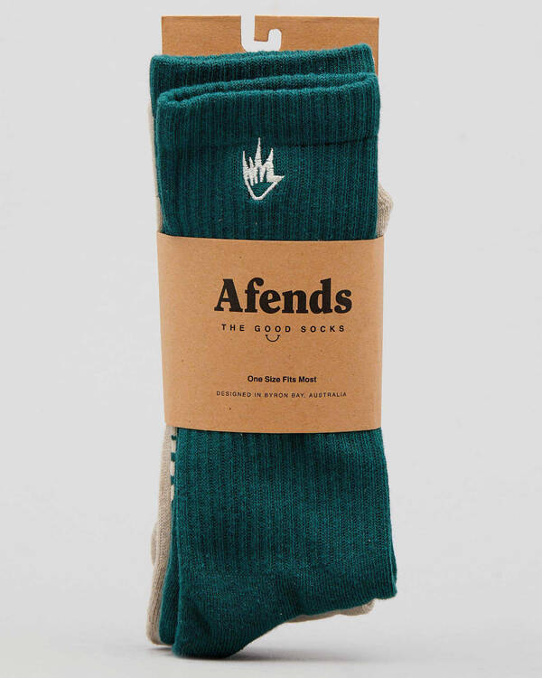 Afends Flame Sock Two Pack for Mens