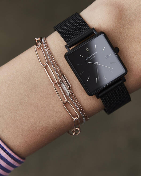 Rosefield The Boxy Mesh Watch for Womens
