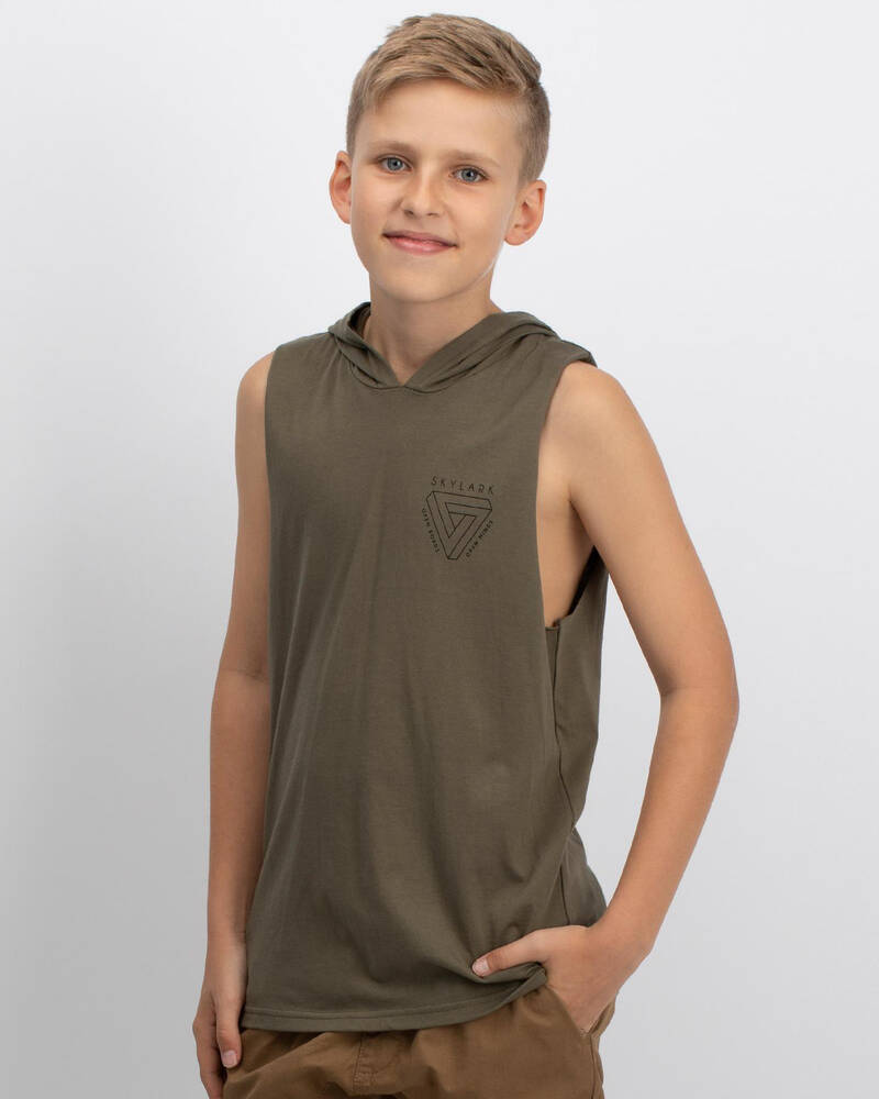 Skylark Fracture Hooded Muscle for Mens