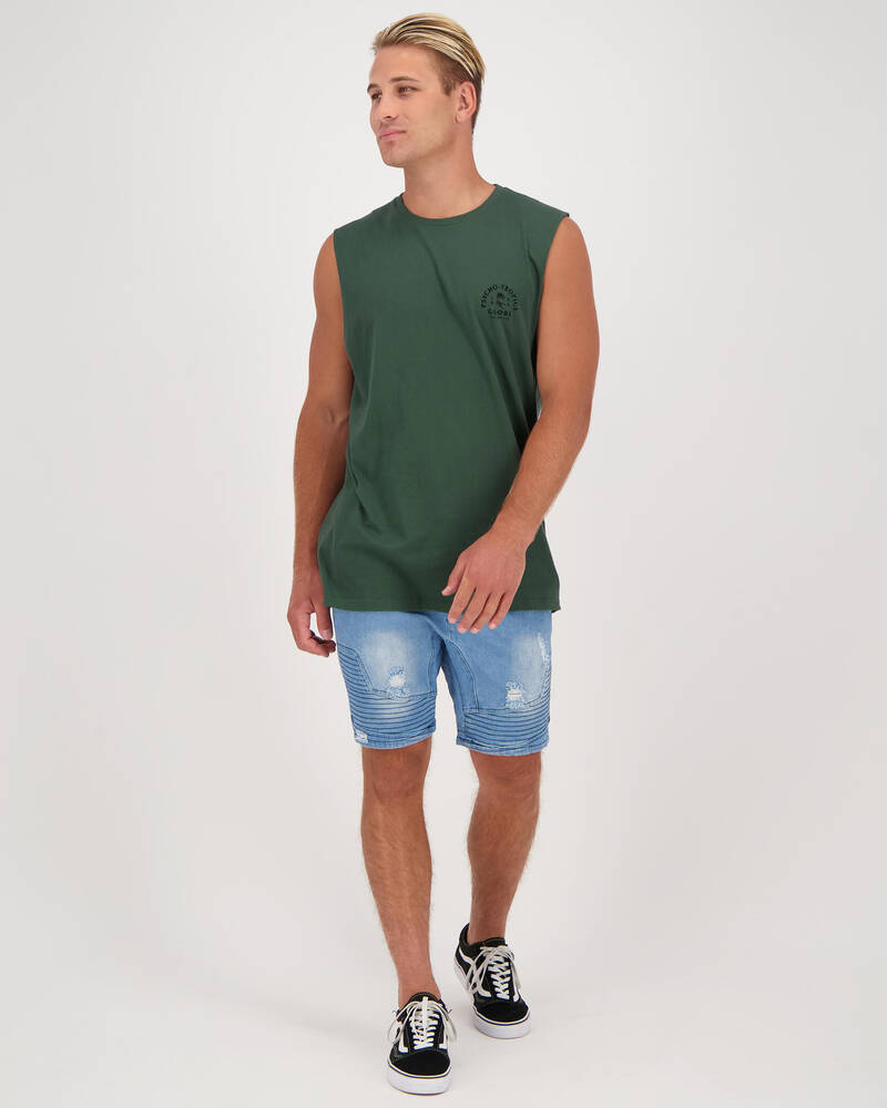 Globe Arch Muscle Tank for Mens