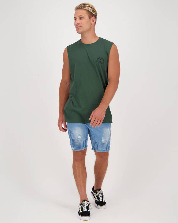 Globe Arch Muscle Tank for Mens