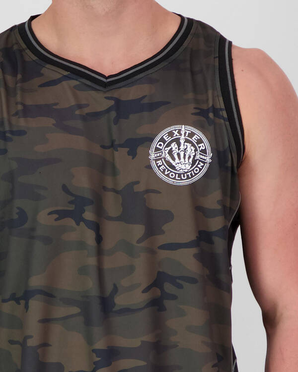 Dexter Knuckles Mesh Singlet for Mens