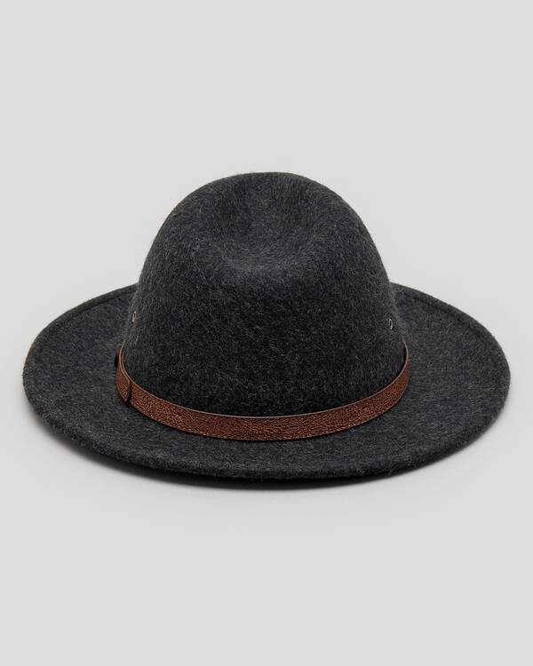 Billy Bones Club Shadow Grey Fedora Hat for Mens